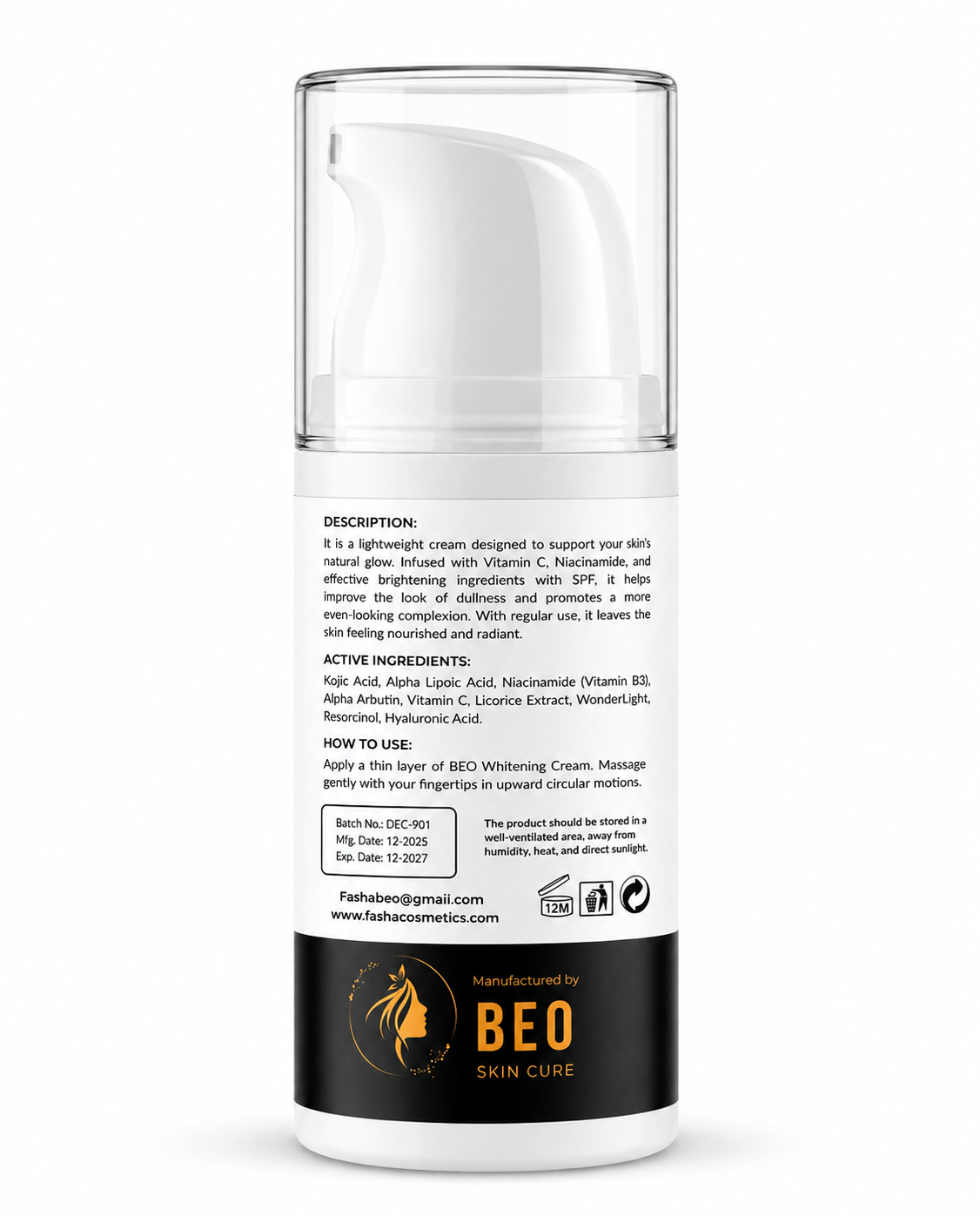 BEO Brightly Booster Cream